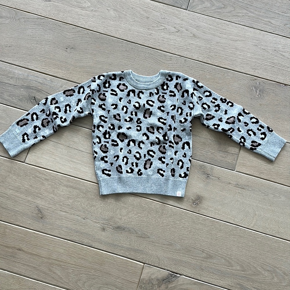 Sovereign Code Girls Sweater Leopard Print size 5